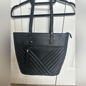 Elegant Black Tote Bag